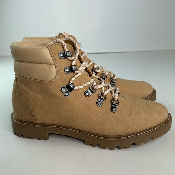 Universal Thread Tully Lace Up Hiking Boot Ivory Tan - Picture 3 of 12